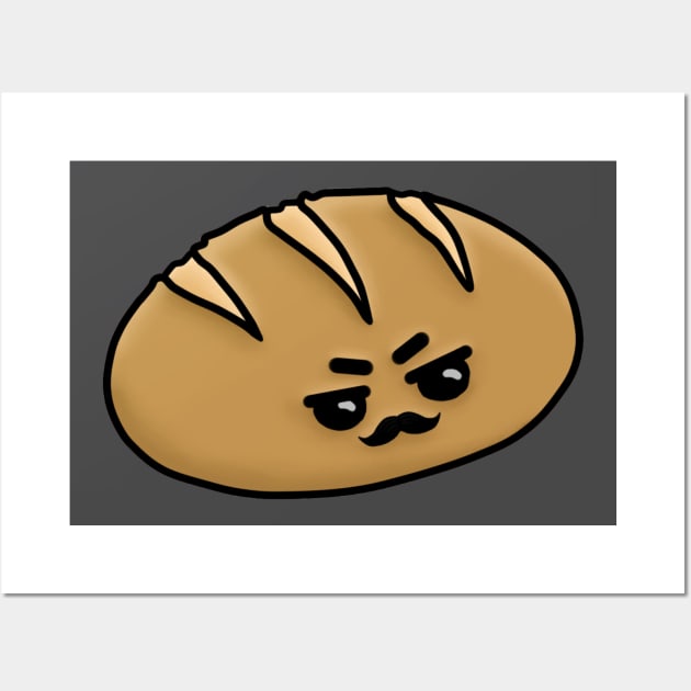 Grumpy Bread Wall Art by glutenfreeme